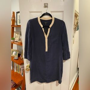 JCREW silk navy dress, size 6